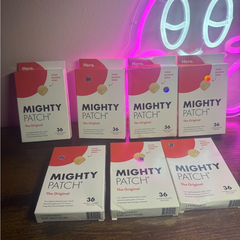 mighty patch original 36 Hydrocolloid Patches Lot Of 7